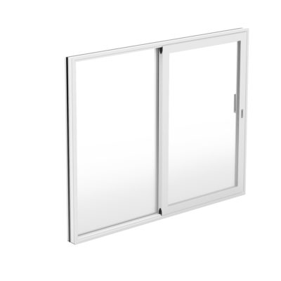 Fasad 2-osainen, 1 kiinteä-, ja 1 liukuelementti