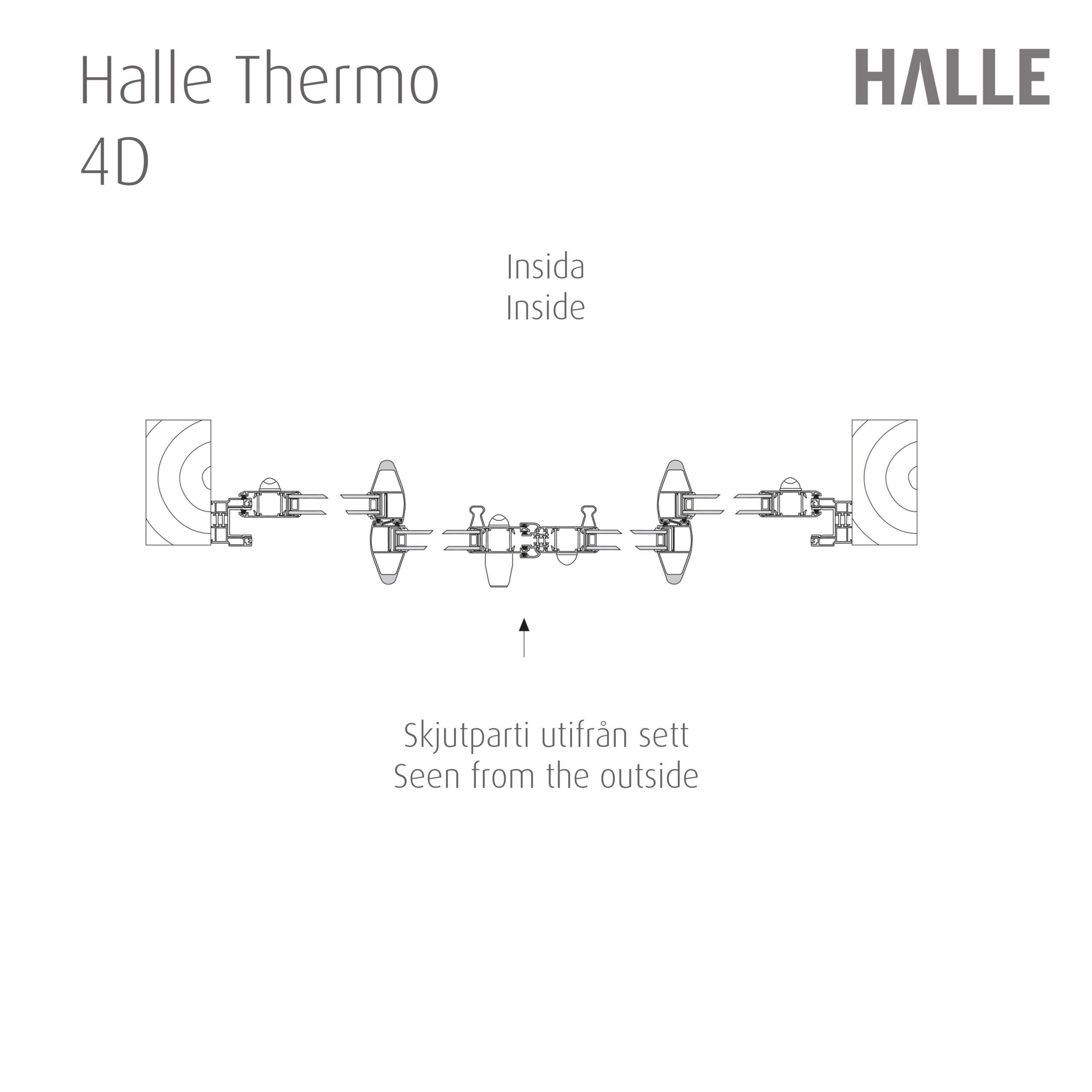 HALLE THERMO 2+2-OSAINEN ERIKOISMITTAINEN LIUKUOVIELEMENTTI - Image 15
